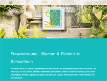 Tablet Screenshot of flower-dreams.com